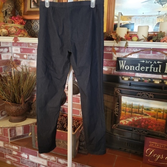 HARMONY & VINE DENIM LEGGINGS L - Picture 4 of 7